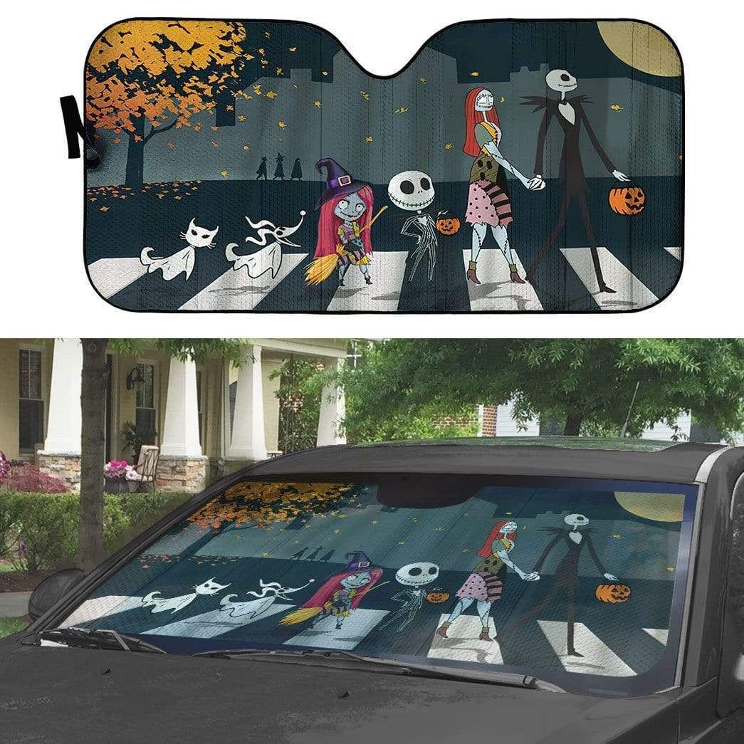 gearhumans 3D The Nightmare Before Christmas Custom Car Auto Sunshade GW05088 Auto Sunshade