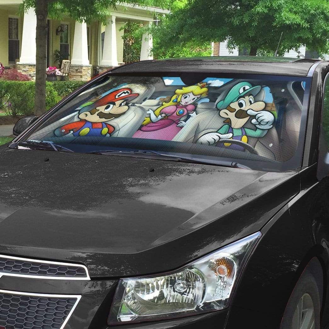 gearhumans 3D Mario Kart Custom Car Auto Sunshade GL11085 Auto Sunshade