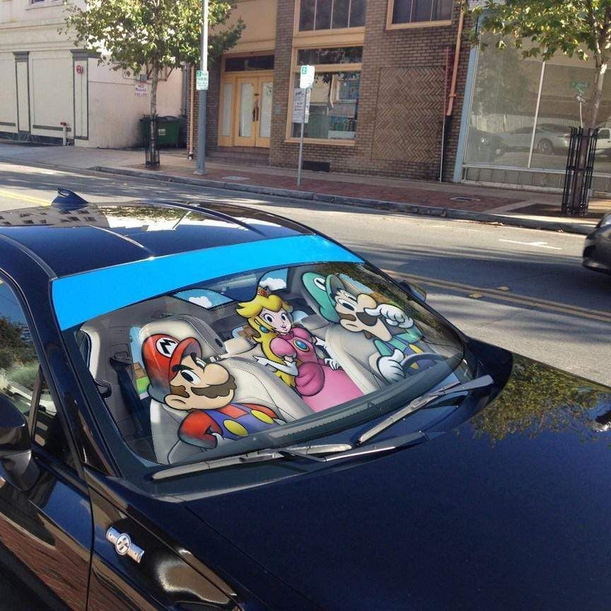 gearhumans 3D Mario Kart Custom Car Auto Sunshade GL11085 Auto Sunshade