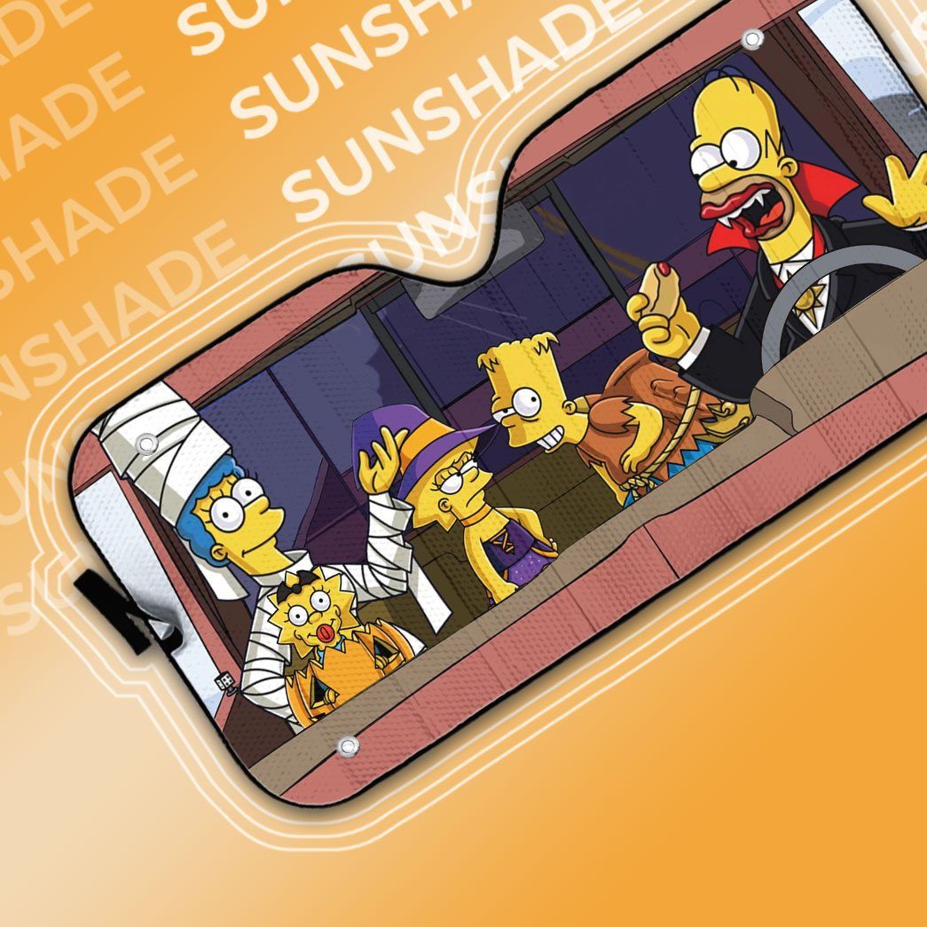 Gearhuman 3D The Simpsons Halloween Custom Car Auto Sunshade GW26088 Auto Sunshade