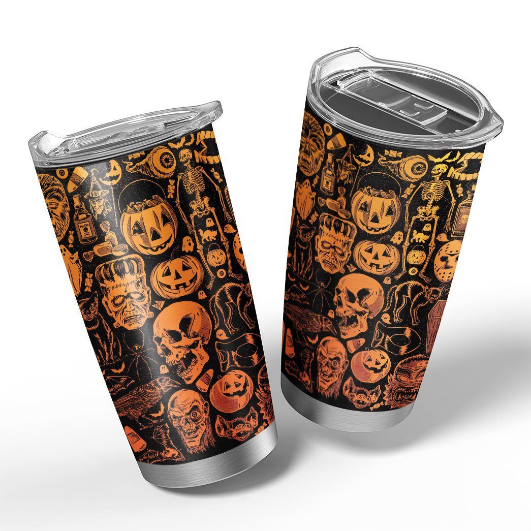 Gearhuman 3D Everyday Is Halloween Custom Design Vacuum Insulated Tumbler GW28088 Tumbler