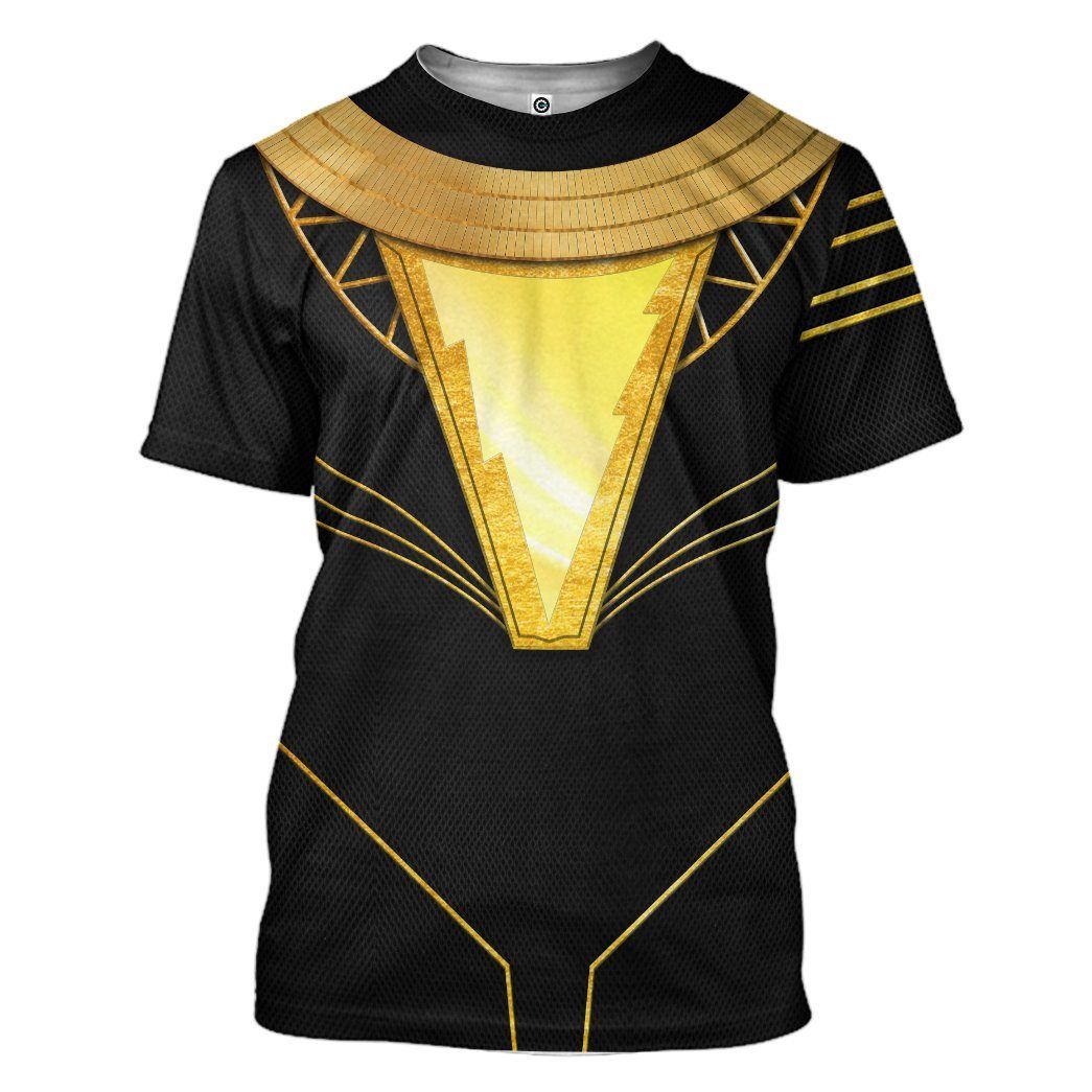 Gearhuman 3D DC Black Adam Costume Custom Tshirt Apparel GW24083 3D T-shirt T-Shirt S