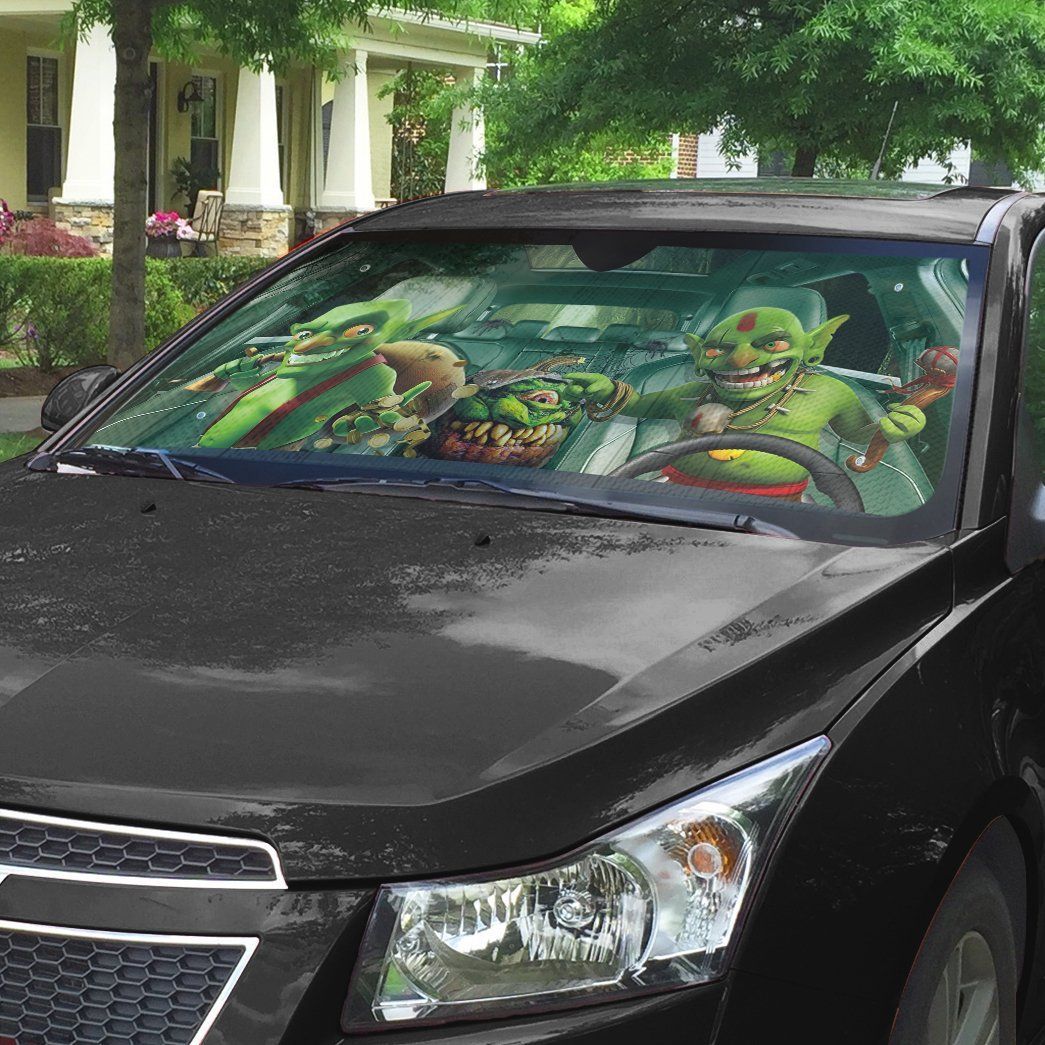 Gearhuman 3D Halloween Goblin Custom Car Auto Sunshade GL24088 Auto Sunshade