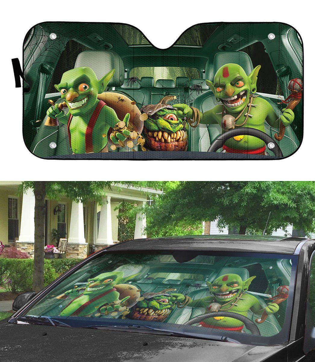 Gearhuman 3D Halloween Goblin Custom Car Auto Sunshade GL24088 Auto Sunshade