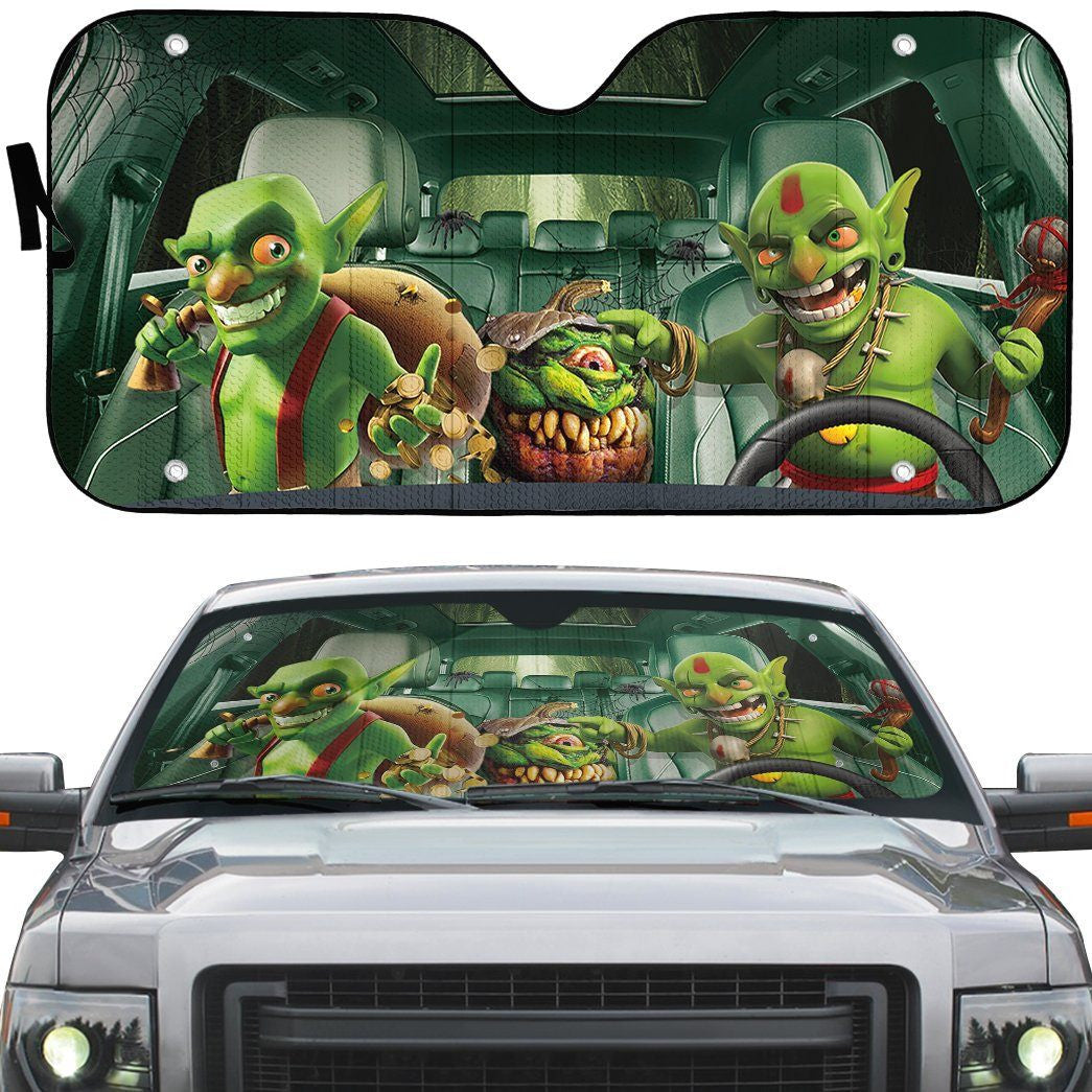 Gearhuman 3D Halloween Goblin Custom Car Auto Sunshade GL24088 Auto Sunshade