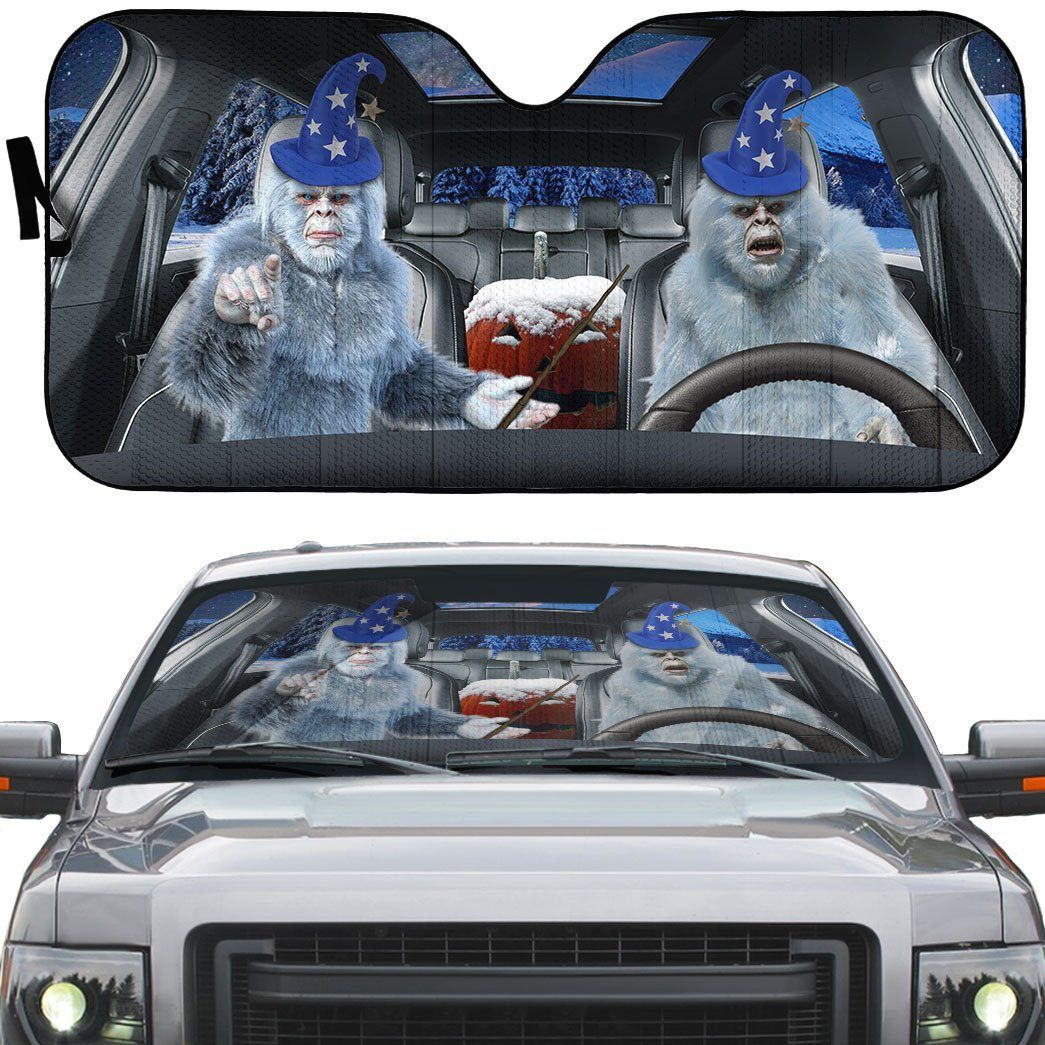 Gearhuman 3D Halloween Yeti Custom Car Auto Sunshade GL24083 Auto Sunshade