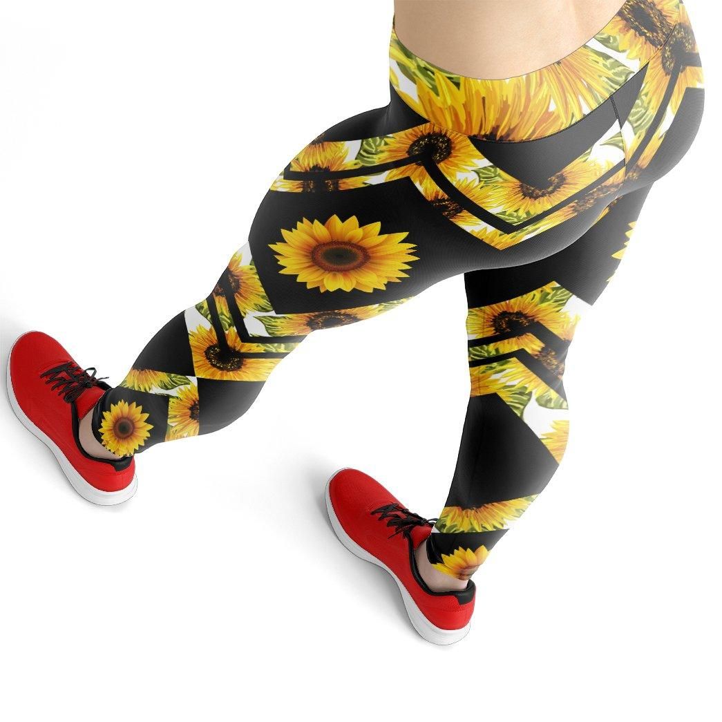 Gearhuman 3D Hippie Sunflower Custom Legging GV04094 Leggings