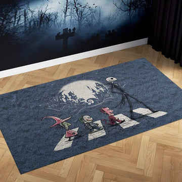 Gearhumans 3D Jack Skellington Halloween Night Custom Carpet