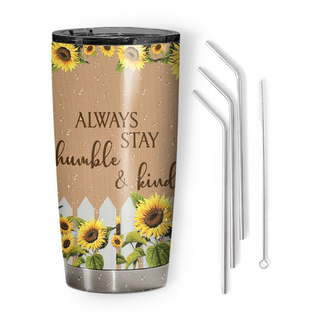 Gearhuman 3D Sloth Sunflower Custom Tumbler GB28121 Tumbler