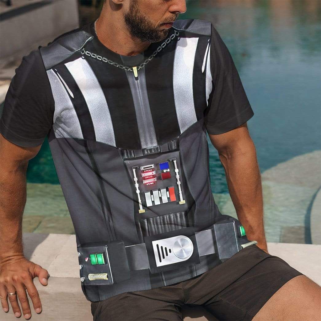 darth vader dress shirt Star Wars Darth Vader Graphic Tie Button Down Formal Dress Shirt Boys XXS 4/5