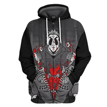 Gearhumans 3D Michael Myers Halloween Custom Hoodie Apparel