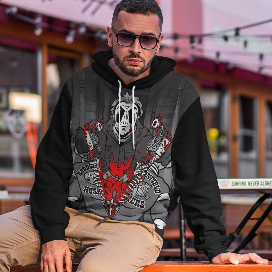 Gearhuman 3D Michael Myers Halloween Custom Hoodie Apparel GW18091 3D Custom Fleece Hoodies