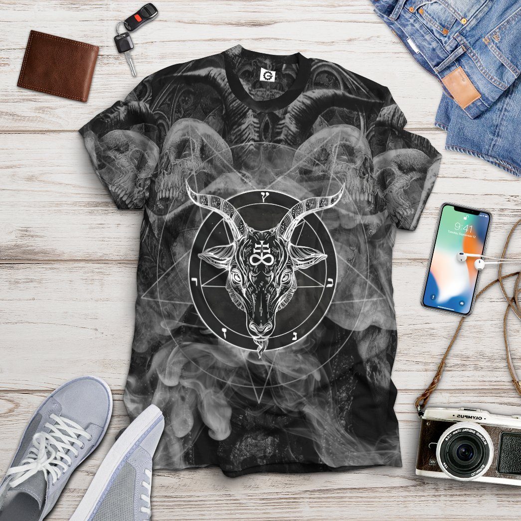Gearhuman 3D Satanic Not Today Jesus Custom Tshirt Apparel GW30094 3D T-shirt