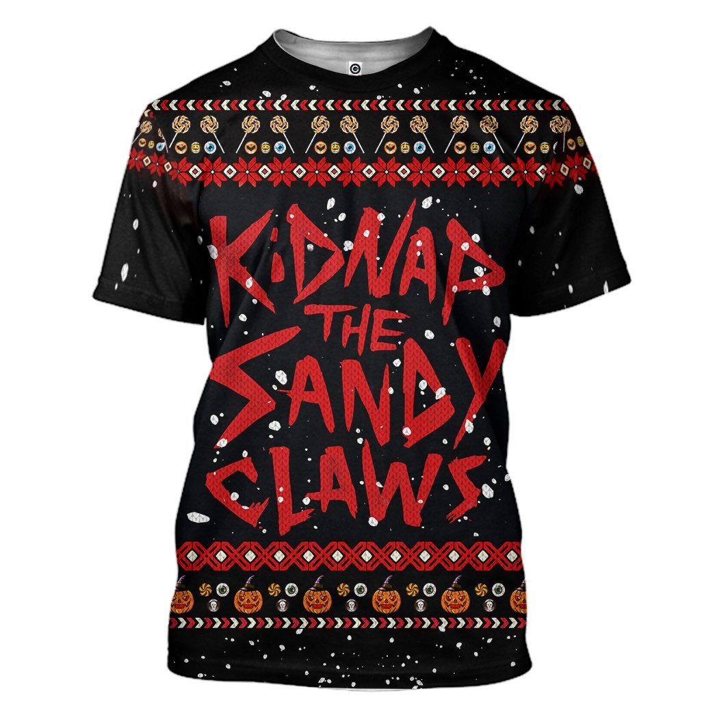 Gearhuman 3D Kidnap The Sandy Claws Ugly Custom Tshirt Apparel GN14091 3D T-shirt T-Shirt S