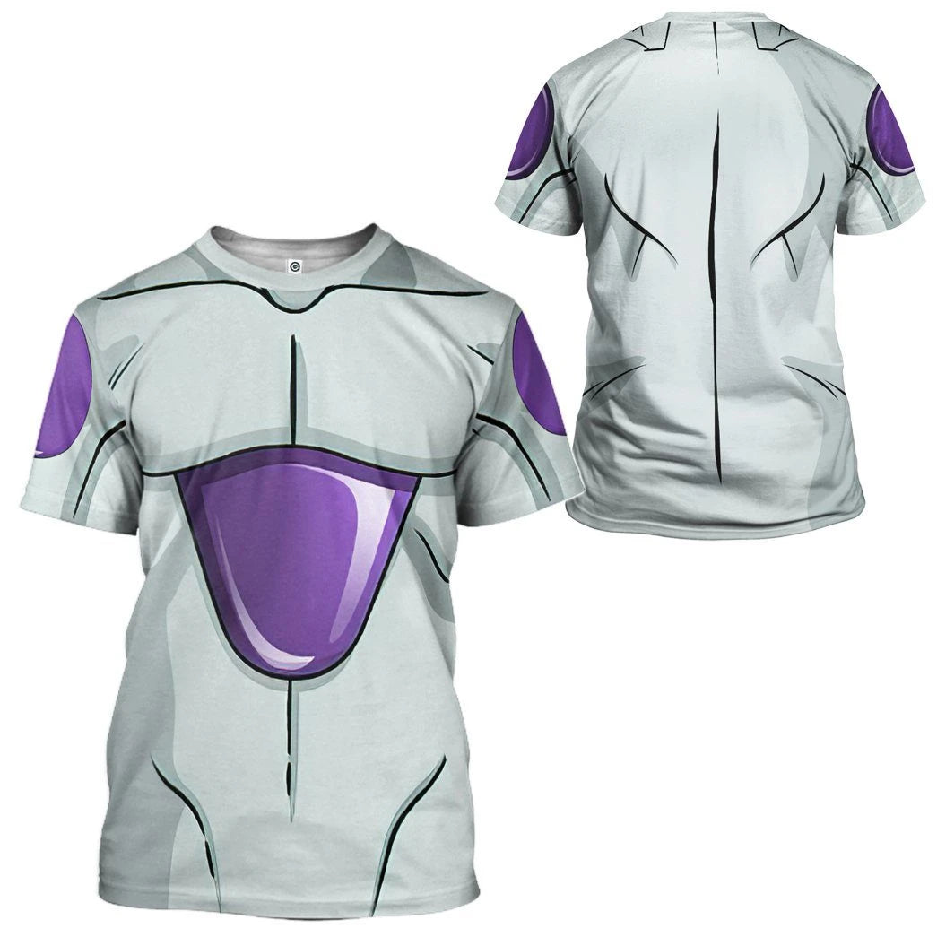 Gearhuman 3D Frieza Dragon Ball Custom Tshirt Apparel GV24094 3D T-shirt