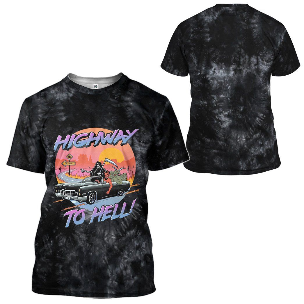 Gearhuman 3D Highway To Hell Custom Tshirt Apparel GW05103 3D T-shirt