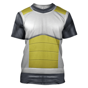 Gearhuman 3D Vegeta Saiyan Battle Armor Dragon Ball Super Custom Tshirt Apparel GV210918 3D T-shirt T-Shirt S