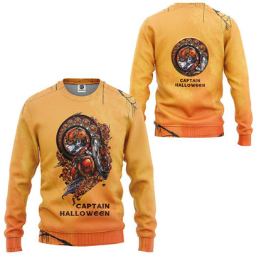 Gearhuman 3D Captain Halloween Custom Sweatshirt Apparel GJ02102 Sweatshirt