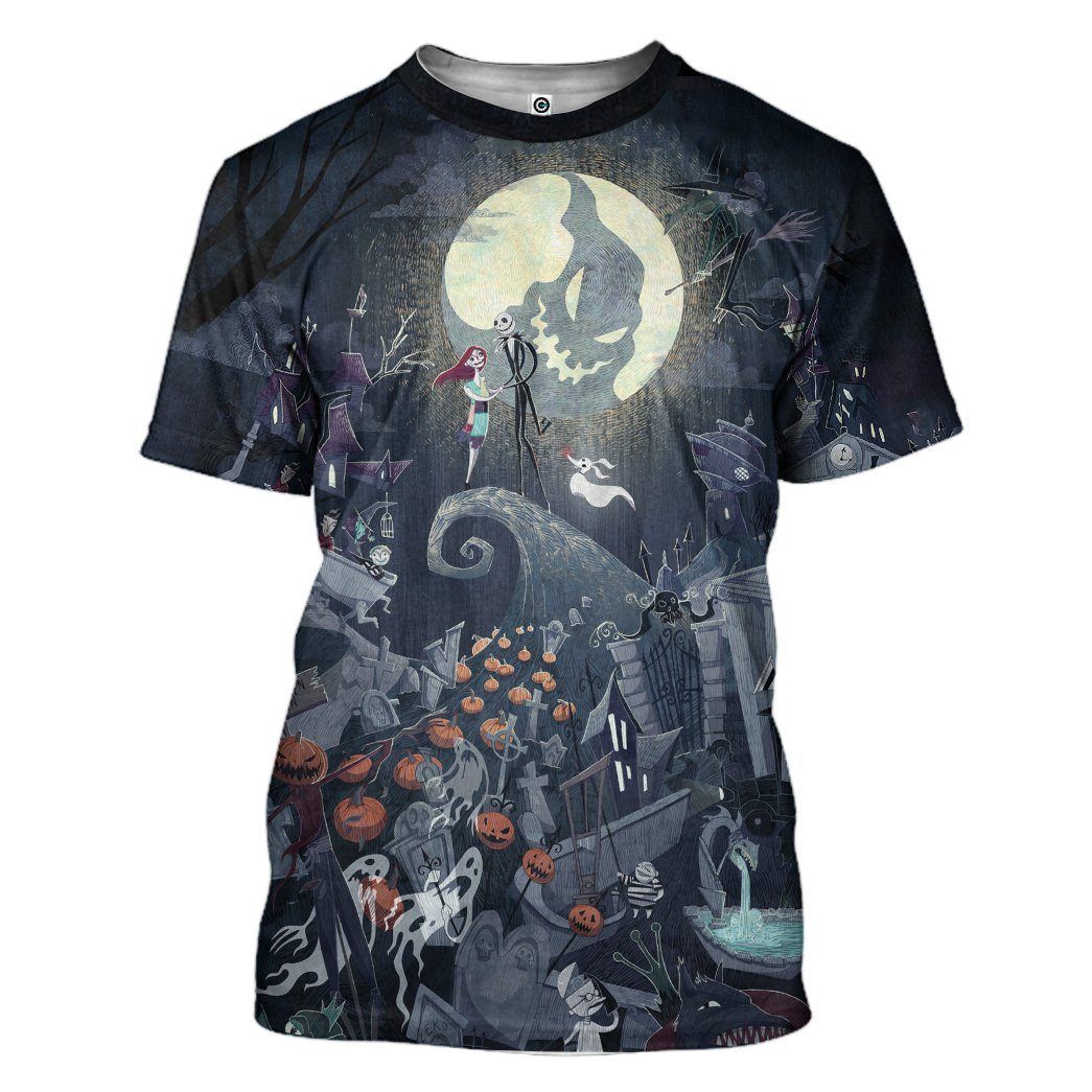 Gearhuman 3D The Nightmare Before Christmas Custom Tshirt Apparel GT16092 3D T-shirt T-Shirt S