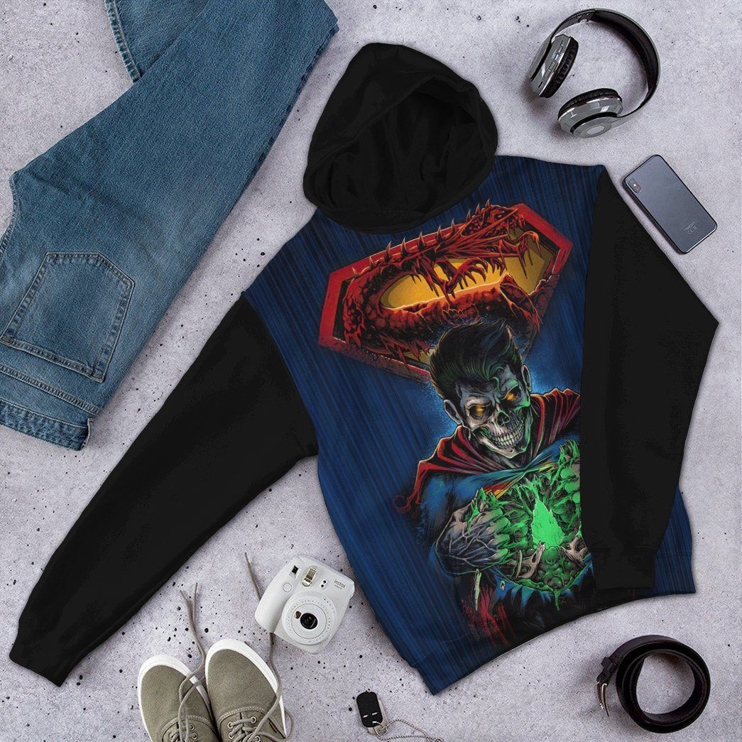 Gearhuman 3D Zombie Superman Custom Hoodie Apparel GW18092 3D Apparel