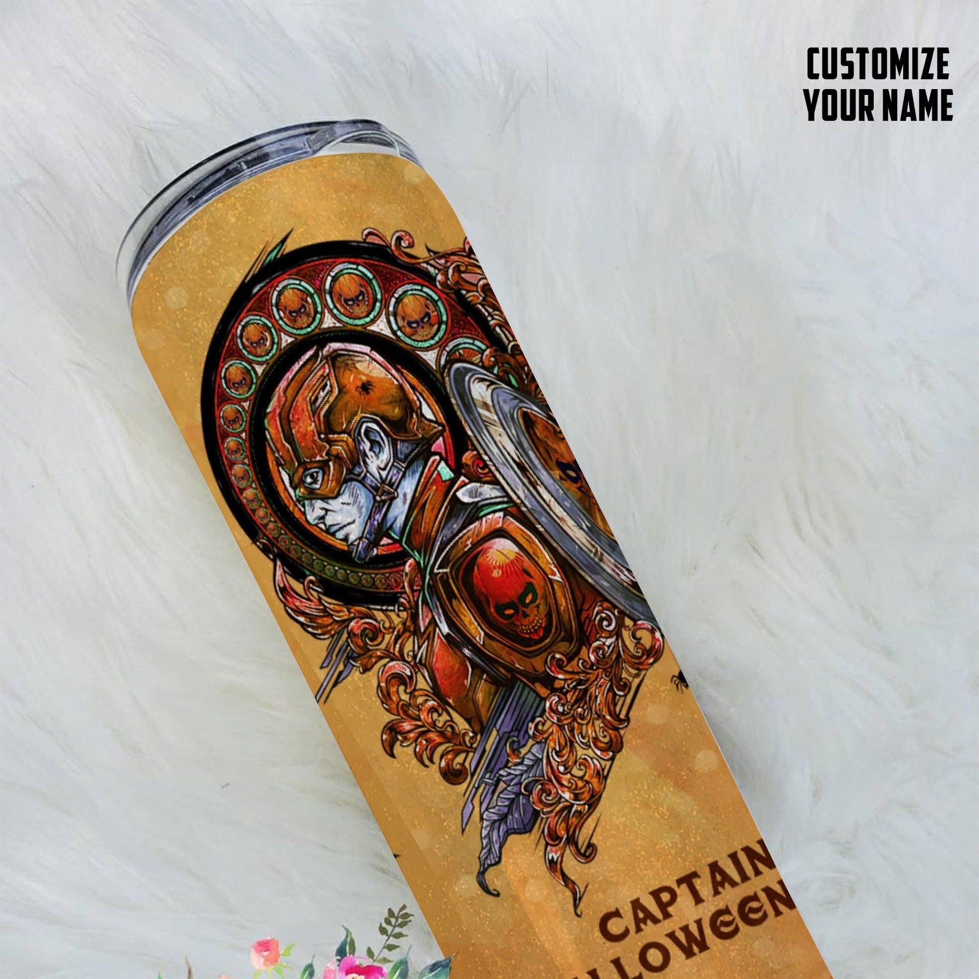 Gearhuman 3D Captain Halloween Custom Design Vacuum Insulated Tumbler GJ02101 Tumbler