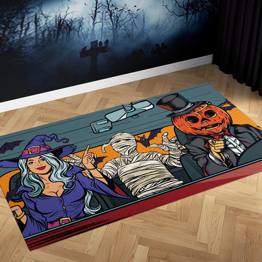 Gearhuman 3D Halloween Pop Art Custom Carpet GW17091 Square Carpet
