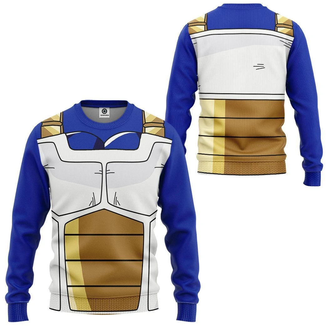 Gearhuman 3D Goku Vegeta Saiyan Battle Armor Dragon Ball Z Custom Sweatshirt Apparel GV210919 Sweatshirt