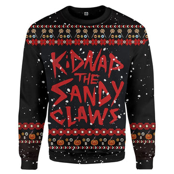Gearhuman 3D Kidnap The Sandy Claws Ugly Custom Sweatshirt Apparel GN14091 Sweatshirt Sweatshirt S