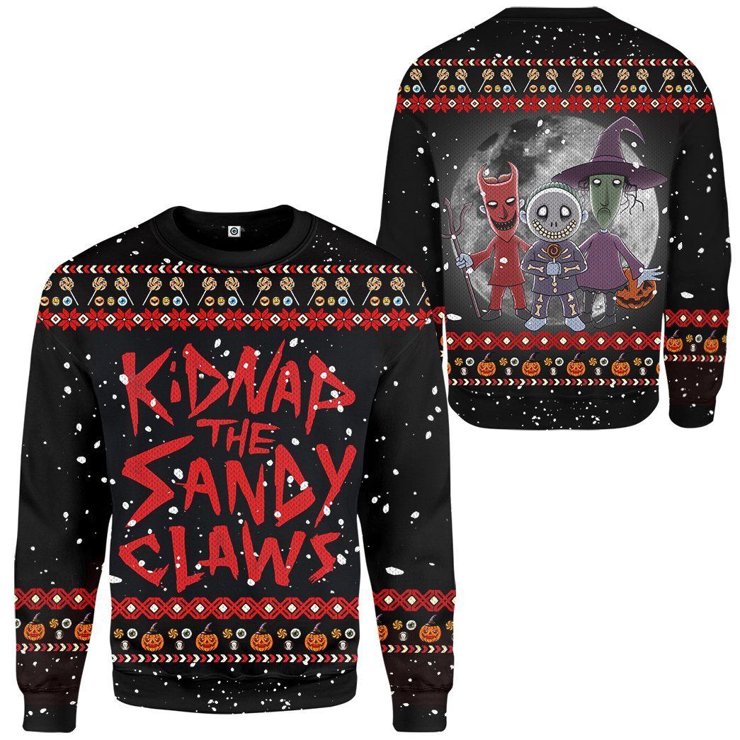 Gearhuman 3D Kidnap The Sandy Claws Ugly Custom Sweatshirt Apparel GN14091 Sweatshirt