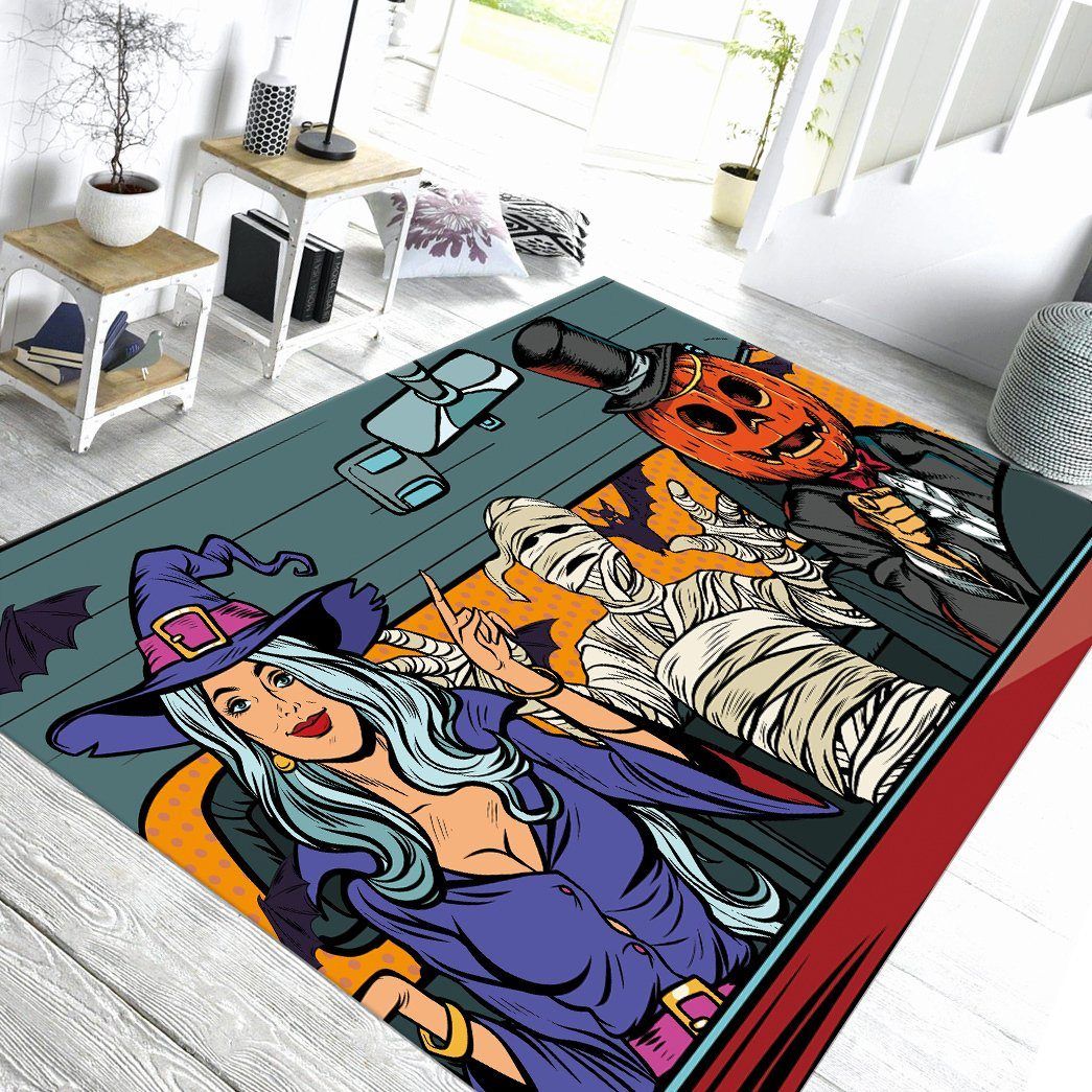 Gearhuman 3D Halloween Pop Art Custom Carpet GW17091 Square Carpet Carpet S