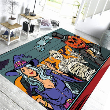 Gearhuman 3D Halloween Pop Art Custom Carpet GW17091 Square Carpet Carpet S