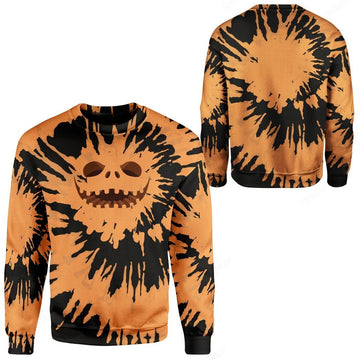 Gearhuman 3D Jack Skellington Tie Dye Custom Sweatshirt Apparel GW18093 Sweatshirt