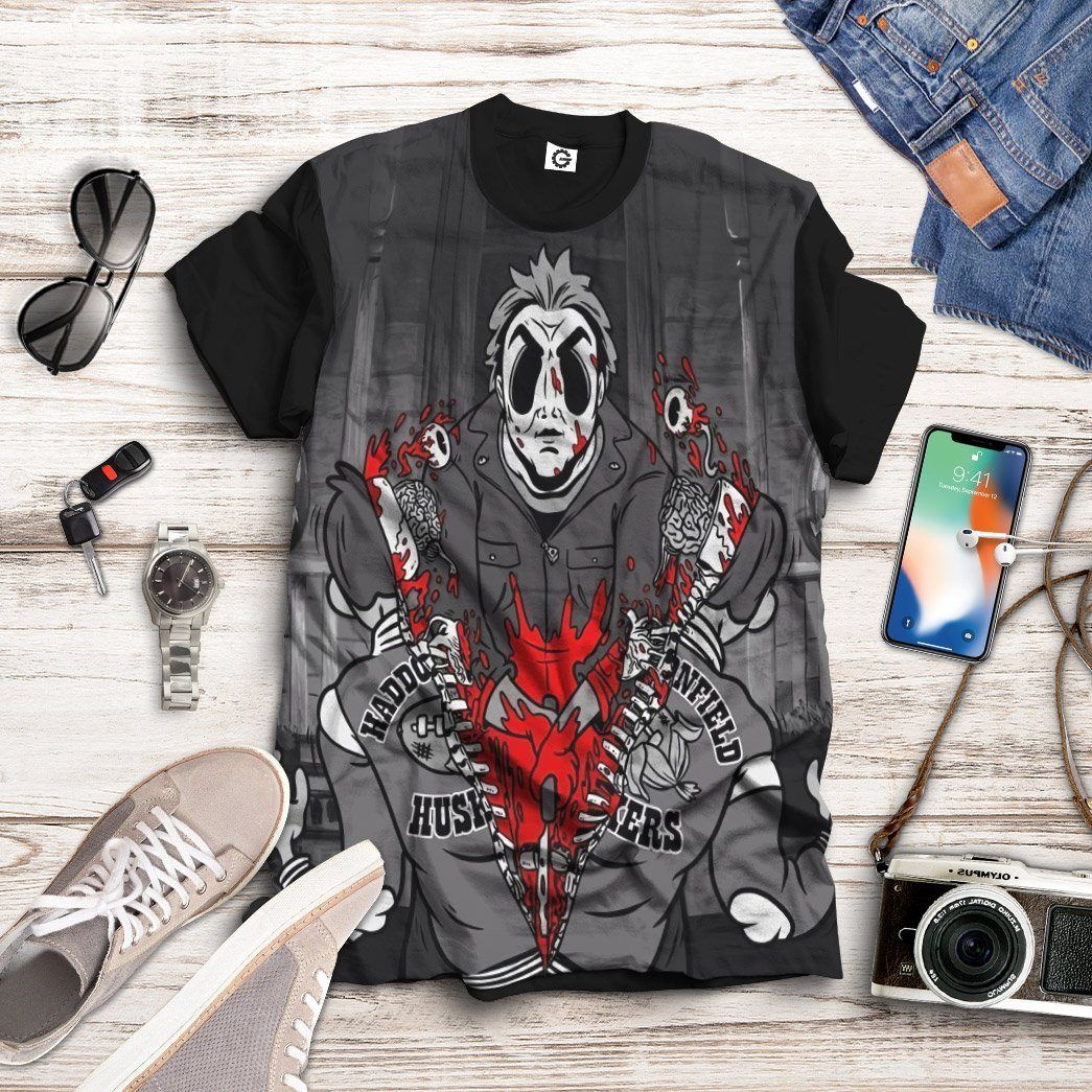 Gearhuman 3D Michael Myers Halloween Custom Tshirt Apparel GW18091 3D T-shirt