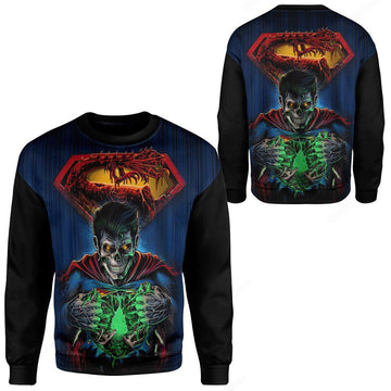 Gearhuman 3D Zombie Superman Custom Sweatshirt Apparel GW18092 Sweatshirt