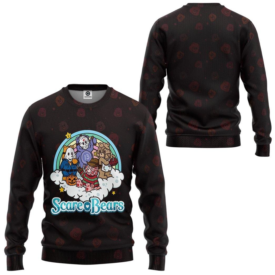 Gearhuman 3D Care Bears Halloween Sweatshirt Apparel GJ23094 Sweatshirt