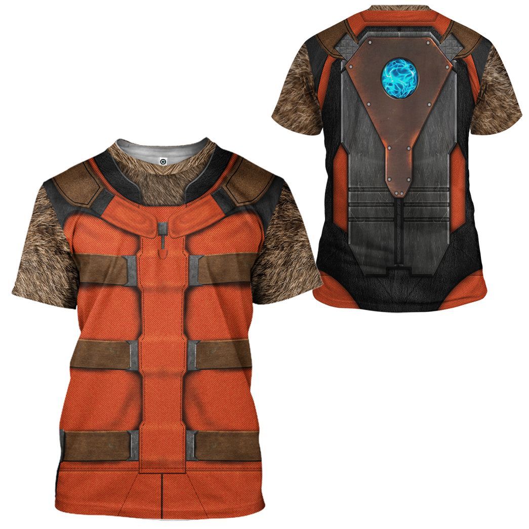 Gearhumans 3D Guardian Of The Galaxy Rocket Racoon Costume Custom Tshi