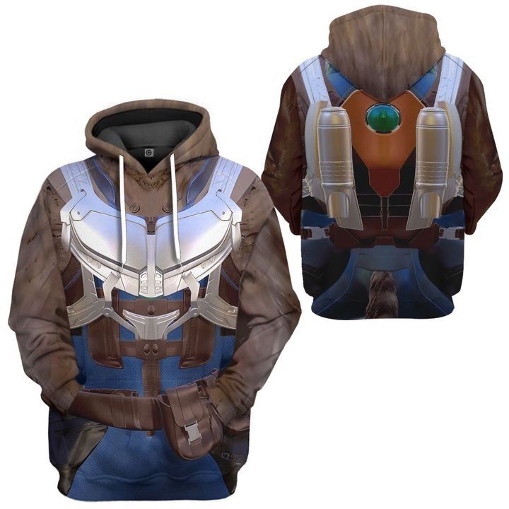 Gearhumans 3D Guardian Of The Galaxy Rocket Racoon Costume Custom Tshirt Hoodie Apparel