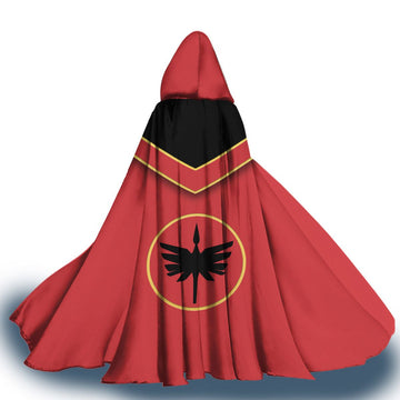 Gearhumans 3D Red Power Rangers Mystic Force Custom Hooded Cloak