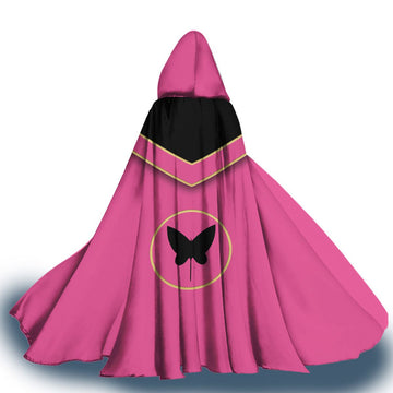 Gearhumans 3D Pink Power Rangers Mystic Force Custom Hooded Cloak