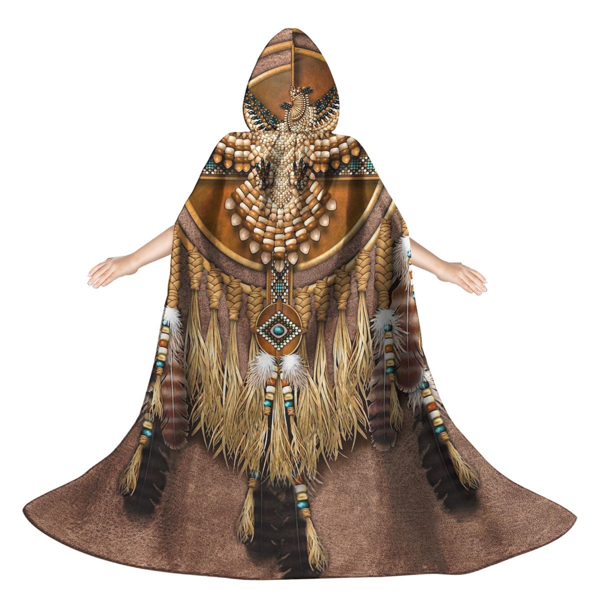 Hooded Cloak Costume Rave Adult Unisex Costume Cloches Rave Cloak