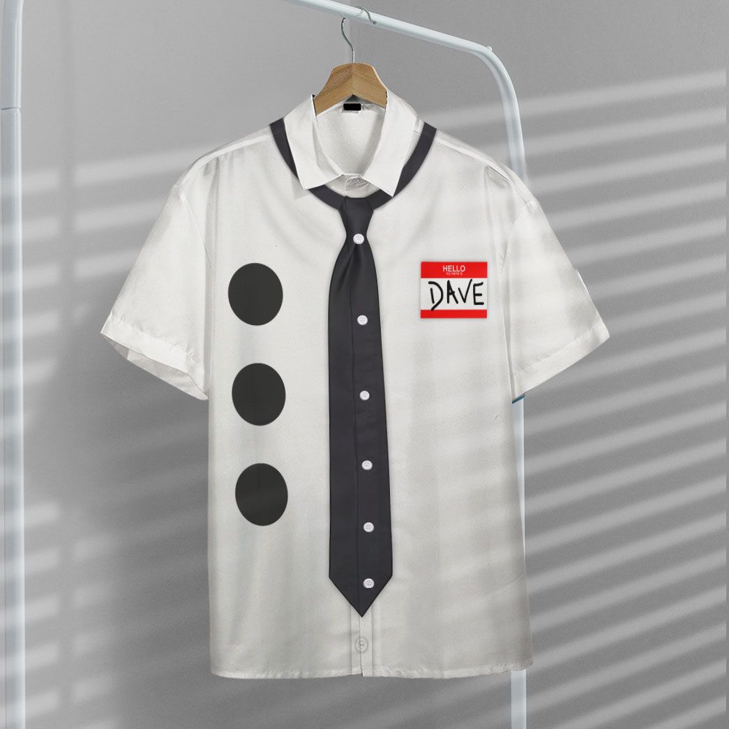 halloween dress shirt Gearhuman 3D The Office Jim Halpert Halloween Costume Custom Hawaiian