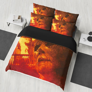 Gearhumans 3D Halloween Kills Michael Myers Custom Bedding Set