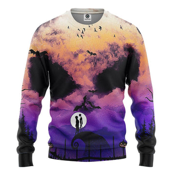 Gearhumans 3D Nightmare Before Christmas Halloween Apparel