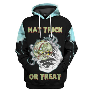 Gearhumans 3D Baseball Hat Trick Or Treat Custom Apparel