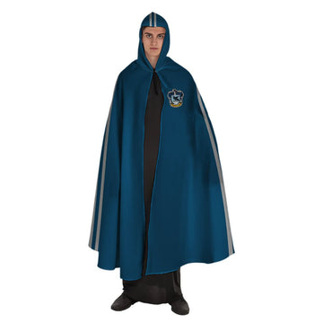 Gearhumans 3D Ravenclaw Quidditch Robe Custom Name Custom Number Hooded Cloak