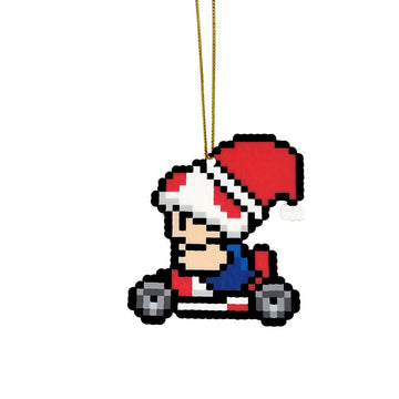 Gearhumans 3D Merry Christmas Toad 8 bit Go Go Custom Ornaments