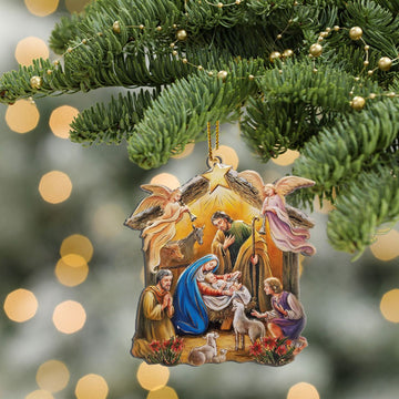 Gearhumans 3D Merry Christmas The Nativity Of Jesus Custom Ornament