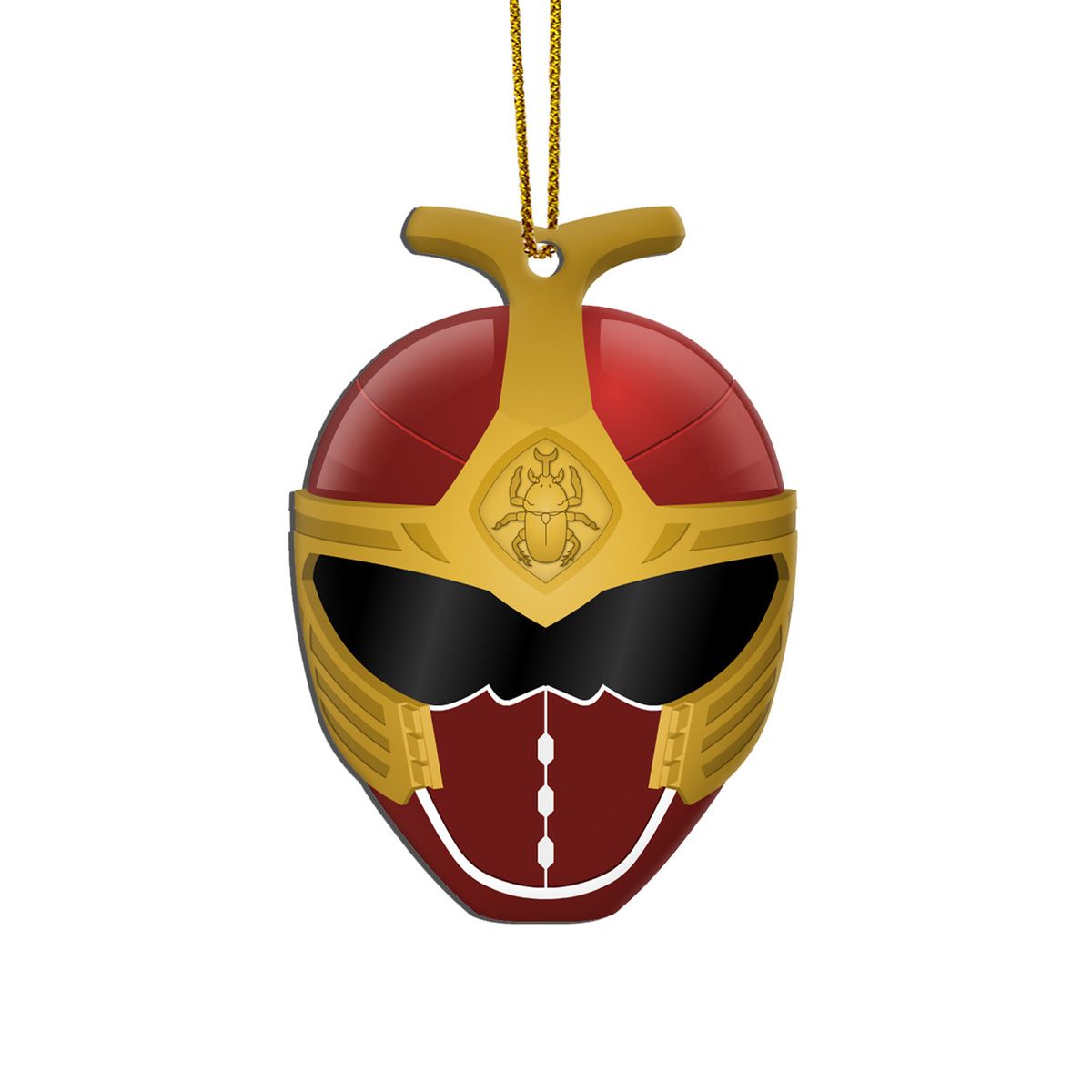 Gearhumans 3D Kabuto Raiger Red Power Rangers Christmas Custom Ornament