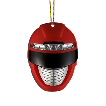 Gearhumans 3D Overdrive Red Power Rangers Christmas Custom Ornament