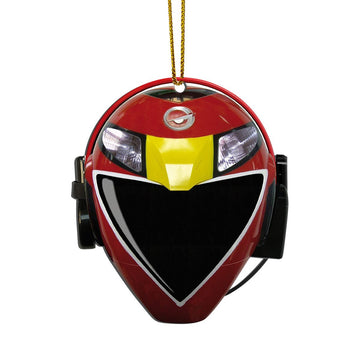 Gearhumans 3D RPM Red Power Rangers Christmas Custom Ornament